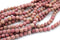 Rhodonite Gemstone Beads, 8mm, Round